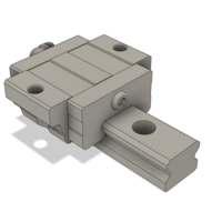 LSD25BK-F2S-N-D-M6 AIRTAC LOW PROFILE RAIL BEARING LSD 25MM SERIES, NORMAL ACCURACY WITH NO PRELOAD (D) STANDARD, BOTTOM MOUNTING FLANGE - SHORT BODY
